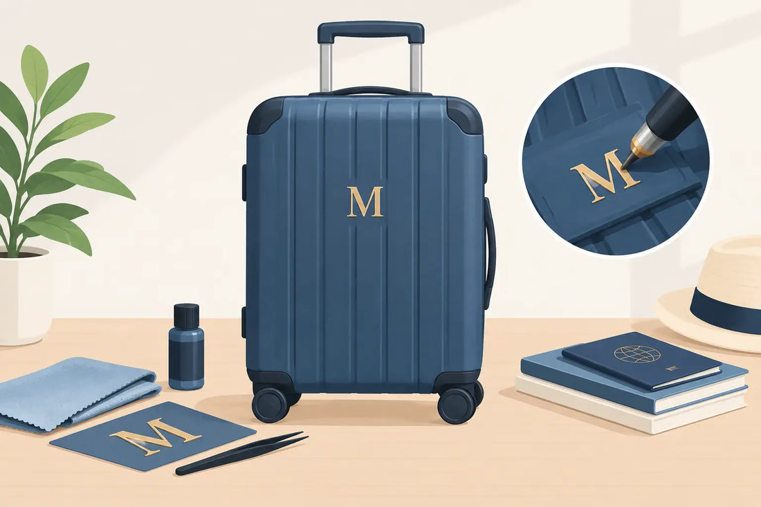 How to Monogram Luggage Without Damaging It