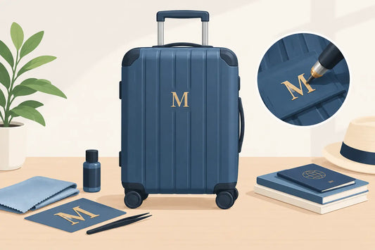 How to Monogram Luggage Without Damaging It