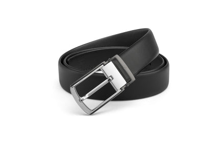 Angled buckle view of the AAMIR II BIZCTR AL 05 BELT. Available Now Online