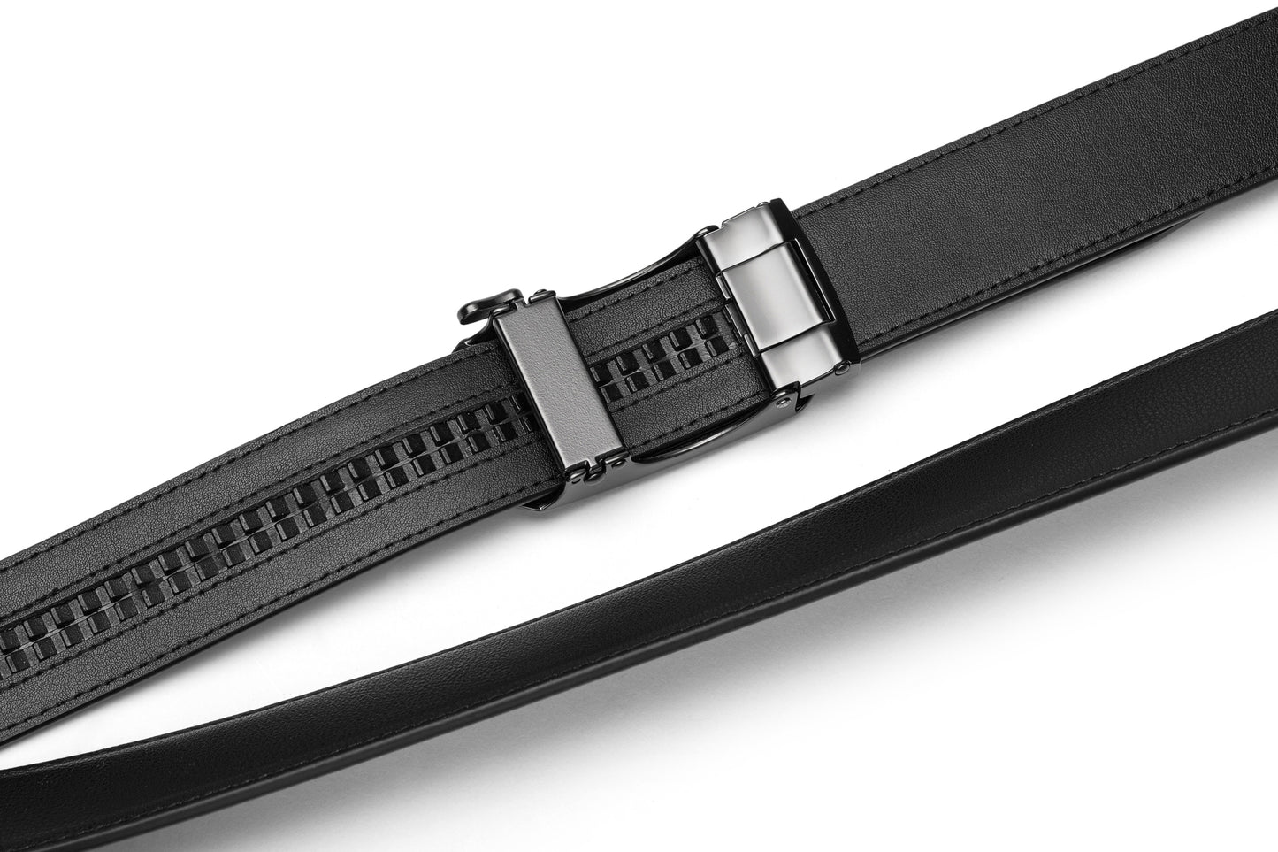 Back buckled view of the AAMIR II BIZPLATE AL AUTO 04 BELT. Shop the Latest Online 
