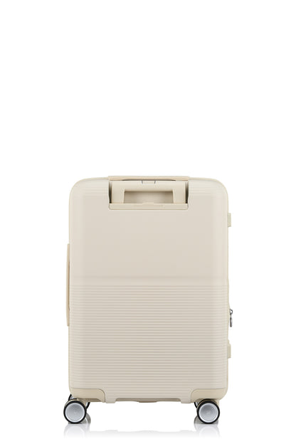 Back view of the Samsonite Flatform Spinner Cabin in Ivory. Shop the Latest Online