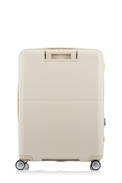 Back view of the Samsonite Flatform Spinner Medium in Ivory. Shop the Latest Online