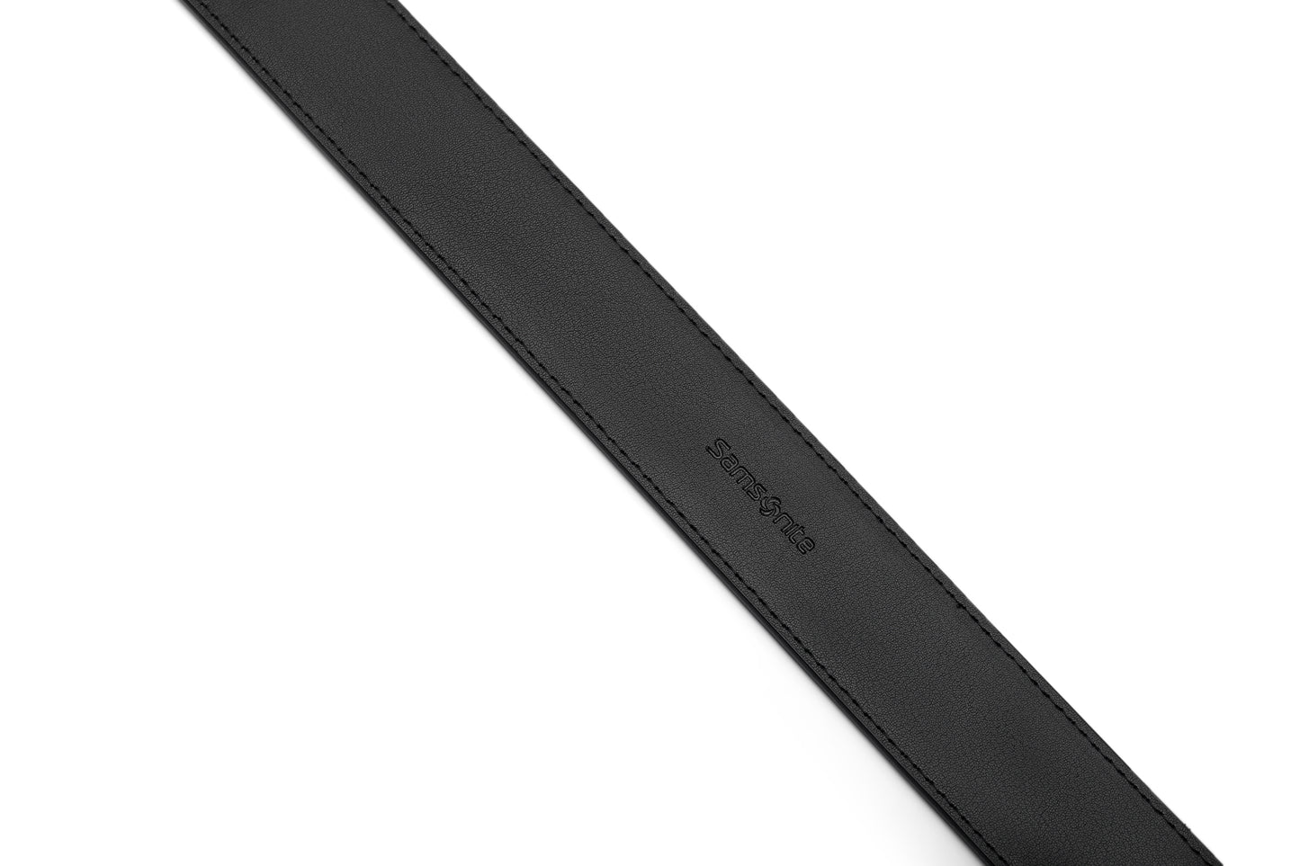 Close up back logo view of the AAMIR II BIZPLATE AL AUTO 04 BELT. Shop the Latest Online 