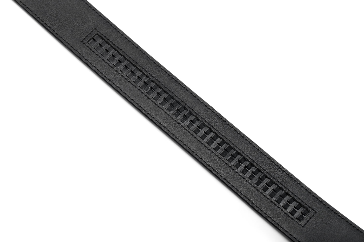 Close up measuring back view of the AAMIR II BIZPLATE AL AUTO 04 BELT. Shop the Latest Online 