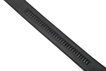 Close up measuring back view of the AAMIR II BIZPLATE AL AUTO 04 BELT. Shop the Latest Online 