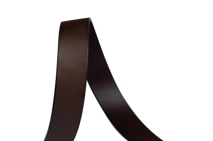 Curved belt view of the AAMIR II BIZPIN PLATE 02 BELT. Shop Now Online.