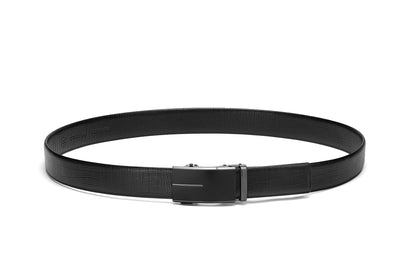 Extended belt buckled view of the AAMIR II BIZAUTO PLATE 03 BELT. Now Available Online