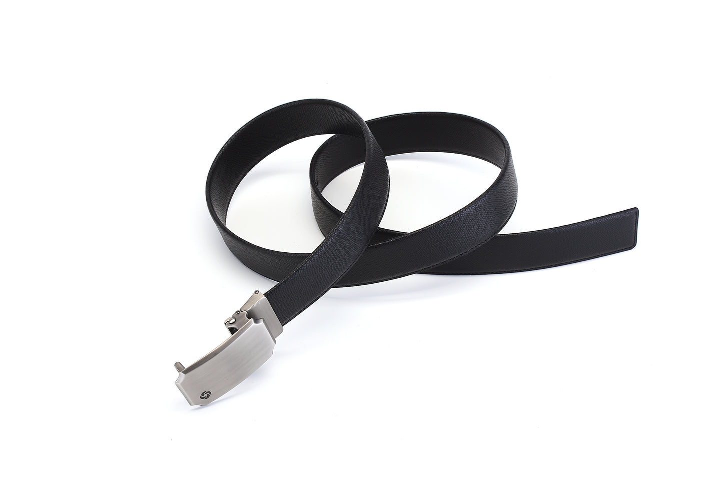 Extended roll view of the Samsonite AAMIR Basic Auto Belt in Black. Available Now Online.