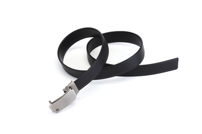Extended roll view of the Samsonite AAMIR Basic Auto Belt in Black. Available Now Online.