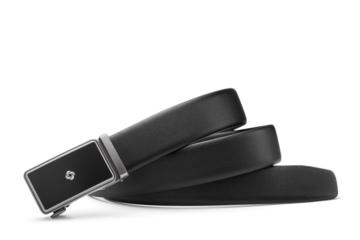 Extended roll view of the Samsonite AAMIR II Bizplate Al Auto 02 Leather Black Belt. Find Online Today