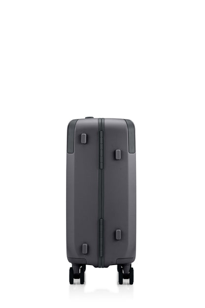 Other Side view of the Evox Spinner Cabin luggage in Graphite. Shop the Collection Online.