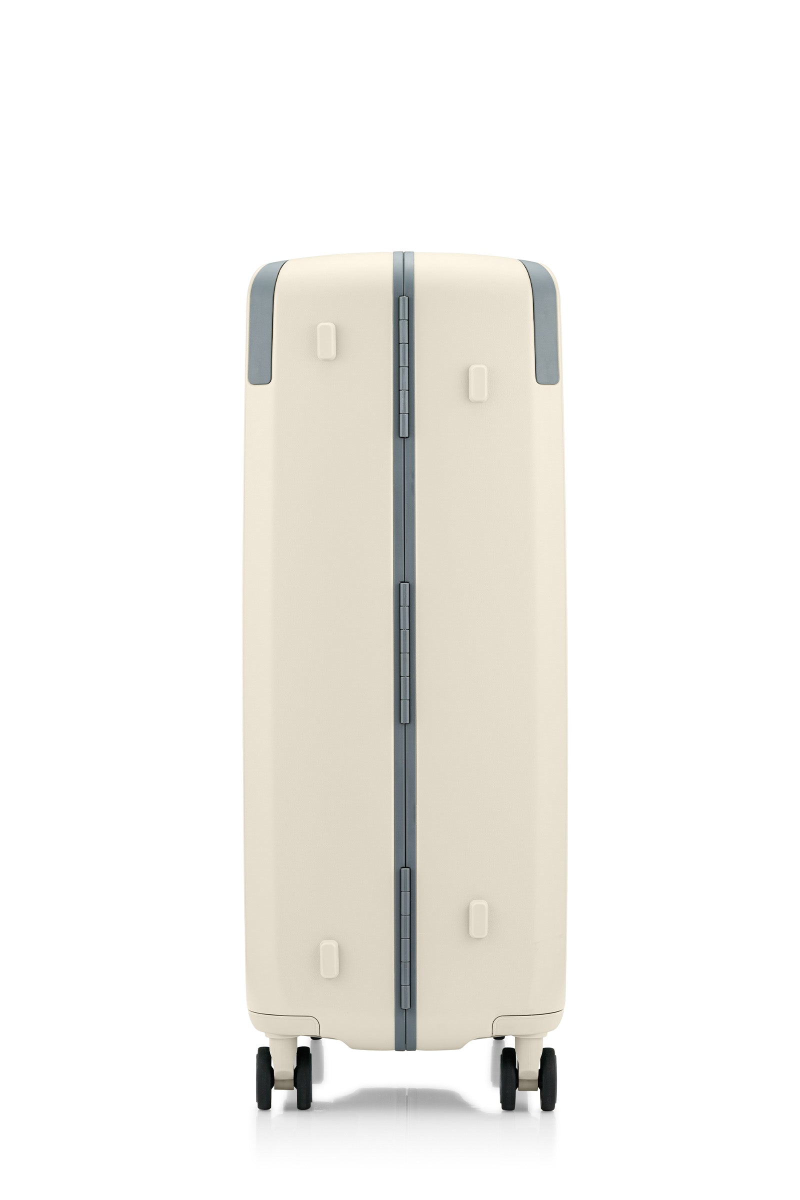 Other Side view of the Evox Spinner Large luggage in Beige. Shop the Collection Online.