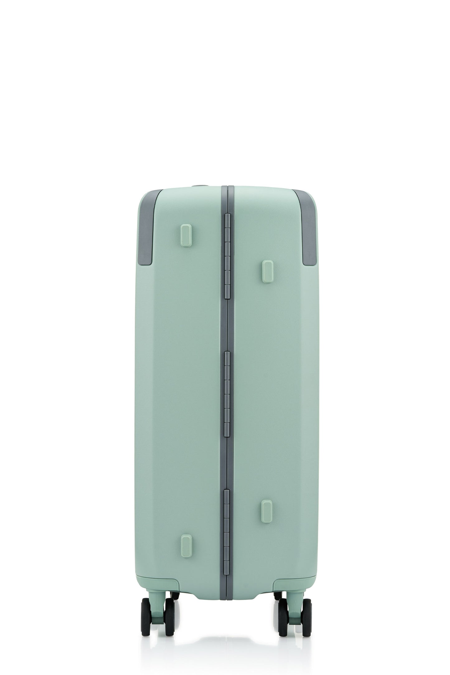 Other Side view of the Evox Spinner Medium luggage in Mint. Shop the Collection Online.