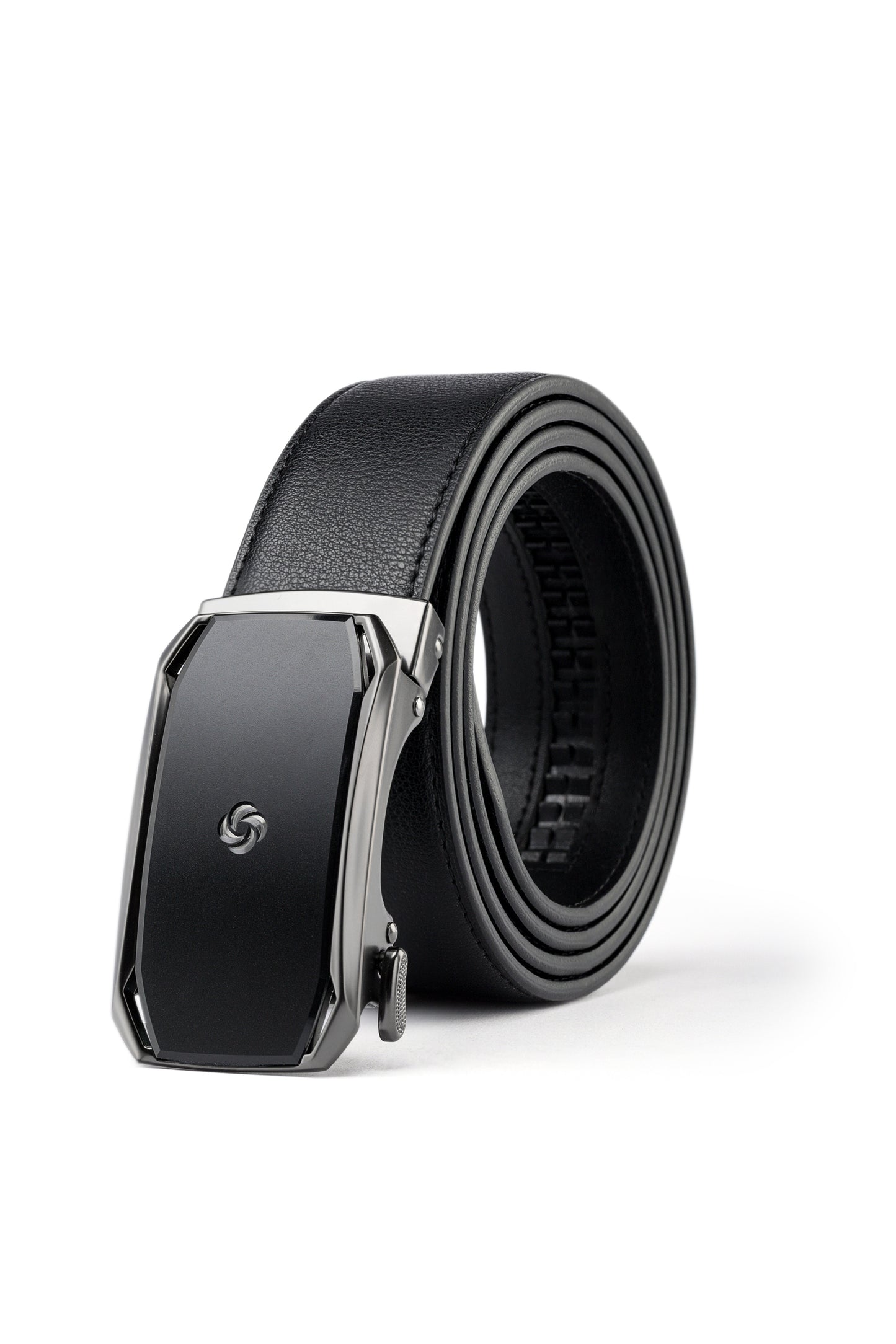 Rolled up view of the AAMIR II BIZPLATE AL AUTO 04 BELT. Shop the Latest Online 