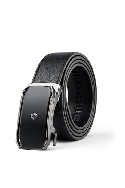 Rolled up view of the AAMIR II BIZPLATE AL AUTO 04 BELT. Shop the Latest Online 