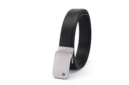Rolled up view of the Samsonite AAMIR Basic Auto Belt in Black. Available Now Online.