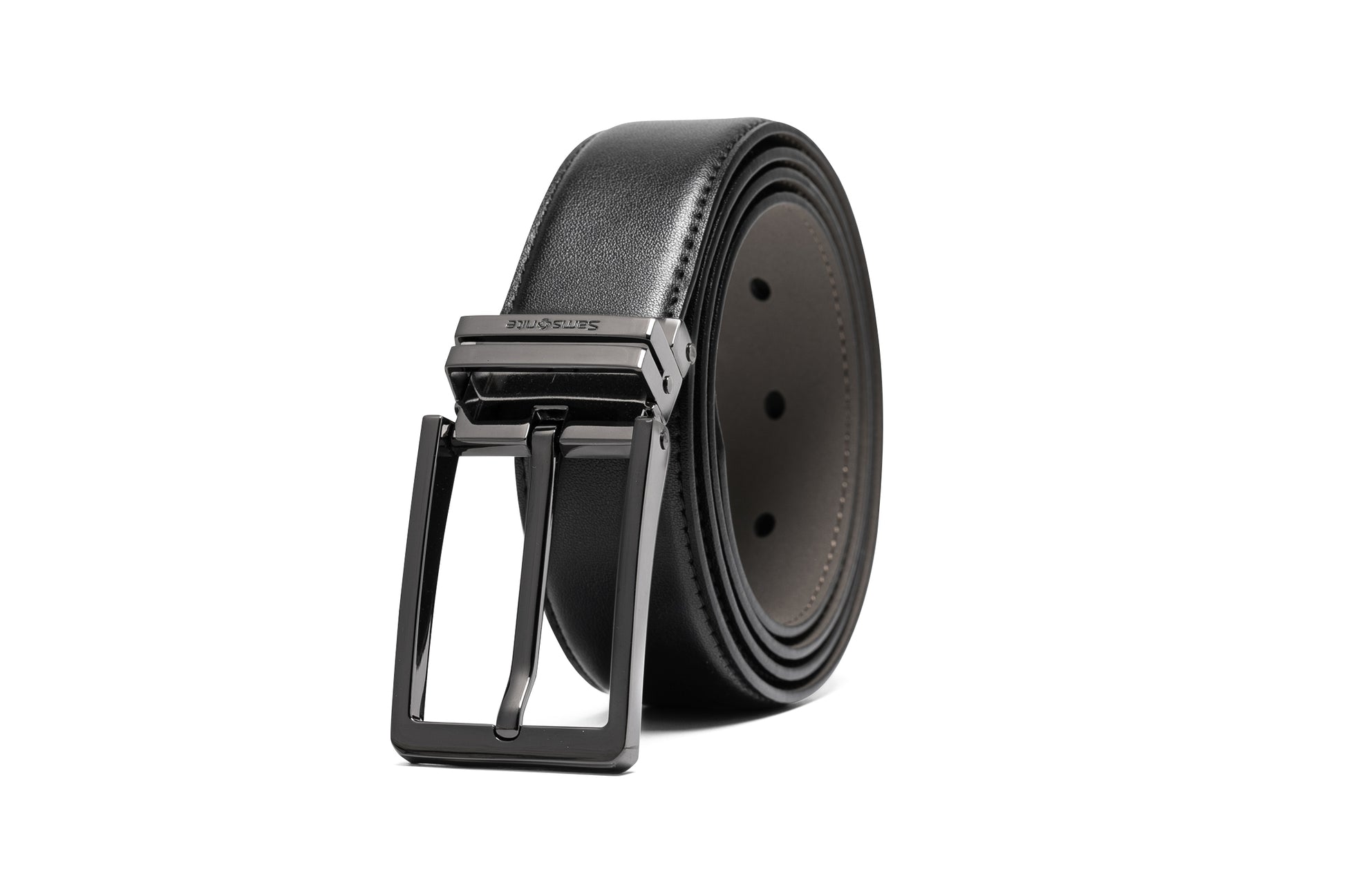 Rolled up view of the Samsonite AAMIR II Bizctr Square Belt in Black. Available Online Now