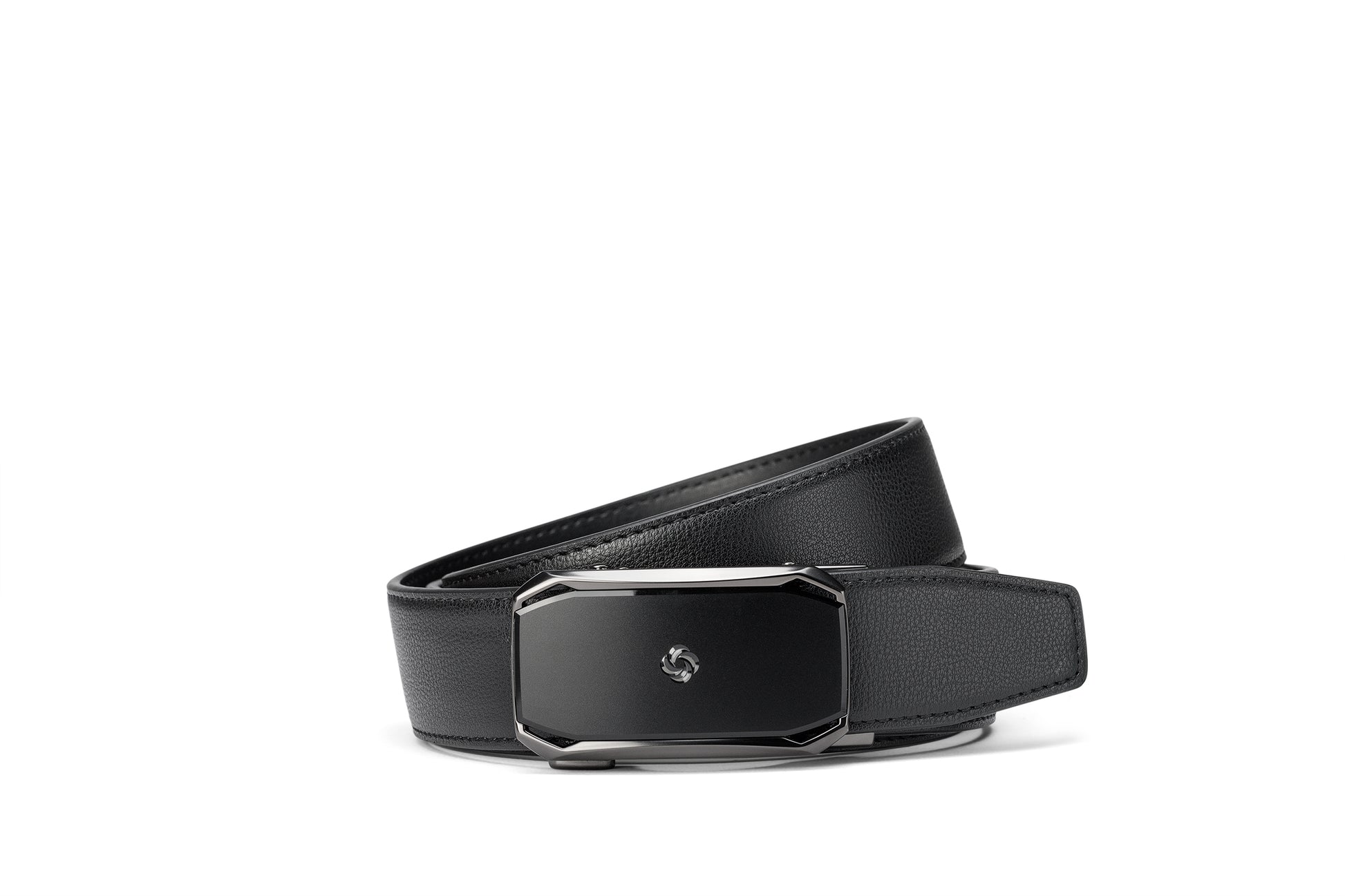 Side rolled view of the AAMIR II BIZPLATE AL AUTO 04 BELT. Shop the Latest Online 