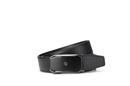 Side rolled view of the AAMIR II BIZPLATE AL AUTO 04 BELT. Shop the Latest Online 