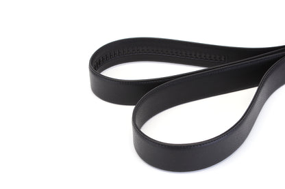 Stitching view of the Samsonite AAMIR Basic Auto Belt in Black. Available Now Online.